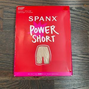 Spanx Power Short, medium, soft nude